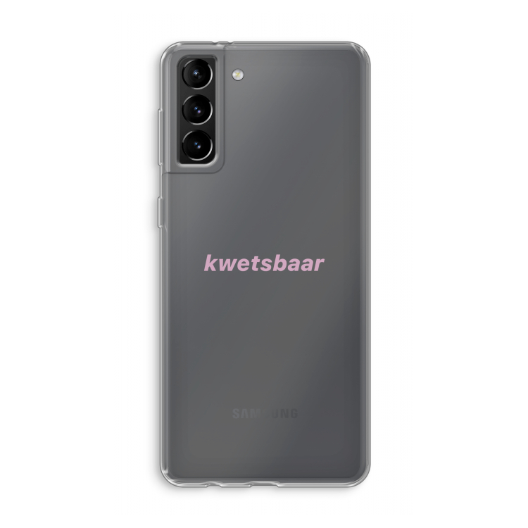 kwetsbaar: Samsung Galaxy S21 Plus Transparant Hoesje