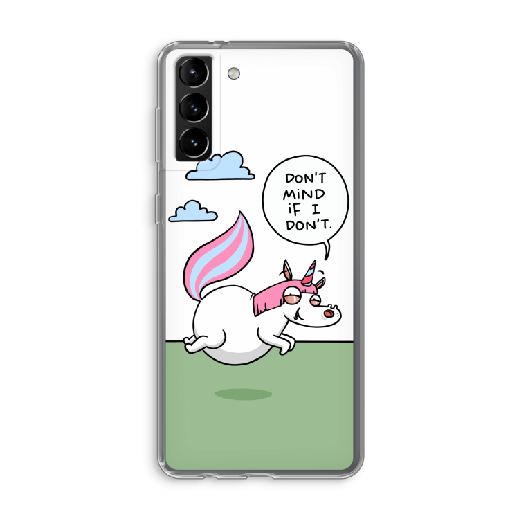 Unicorn: Samsung Galaxy S21 Plus Transparant Hoesje