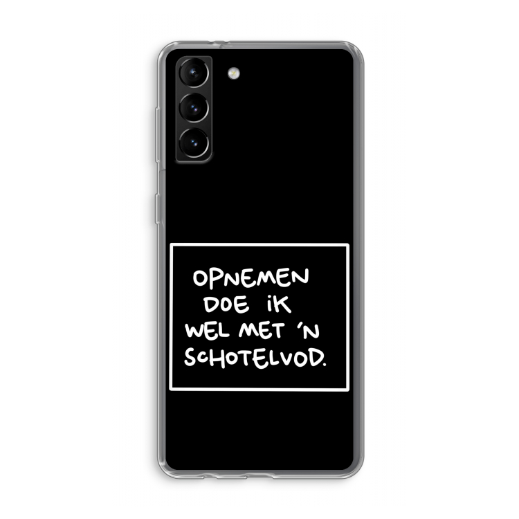 Schotelvod: Samsung Galaxy S21 Plus Transparant Hoesje