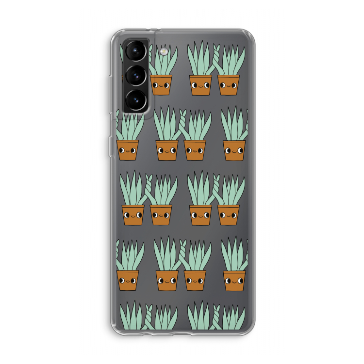 Sansevieria: Samsung Galaxy S21 Plus Transparant Hoesje