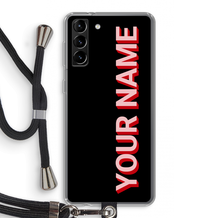 Namecase: Samsung Galaxy S21 Plus Transparant Hoesje met koord
