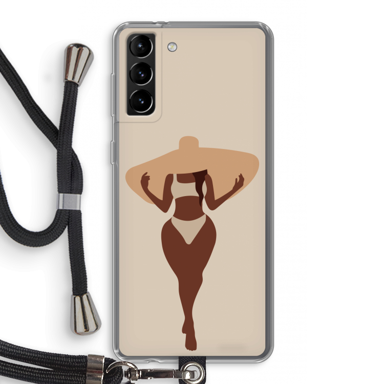 Let's get salty: Samsung Galaxy S21 Plus Transparant Hoesje met koord