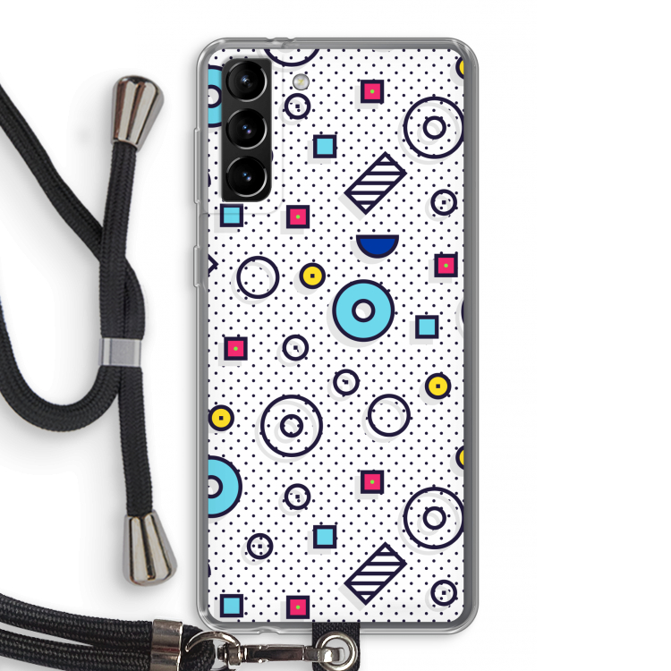 8-bit N°9: Samsung Galaxy S21 Plus Transparant Hoesje met koord