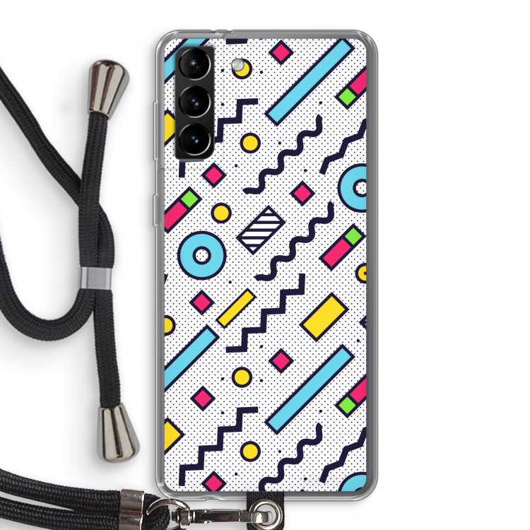 8-bit N°8: Samsung Galaxy S21 Plus Transparant Hoesje met koord