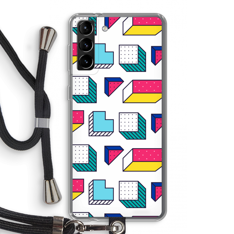 8-bit N°7: Samsung Galaxy S21 Plus Transparant Hoesje met koord