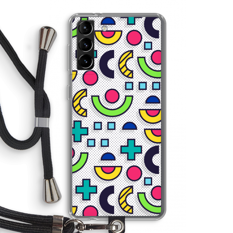 8-bit N°6: Samsung Galaxy S21 Plus Transparant Hoesje met koord