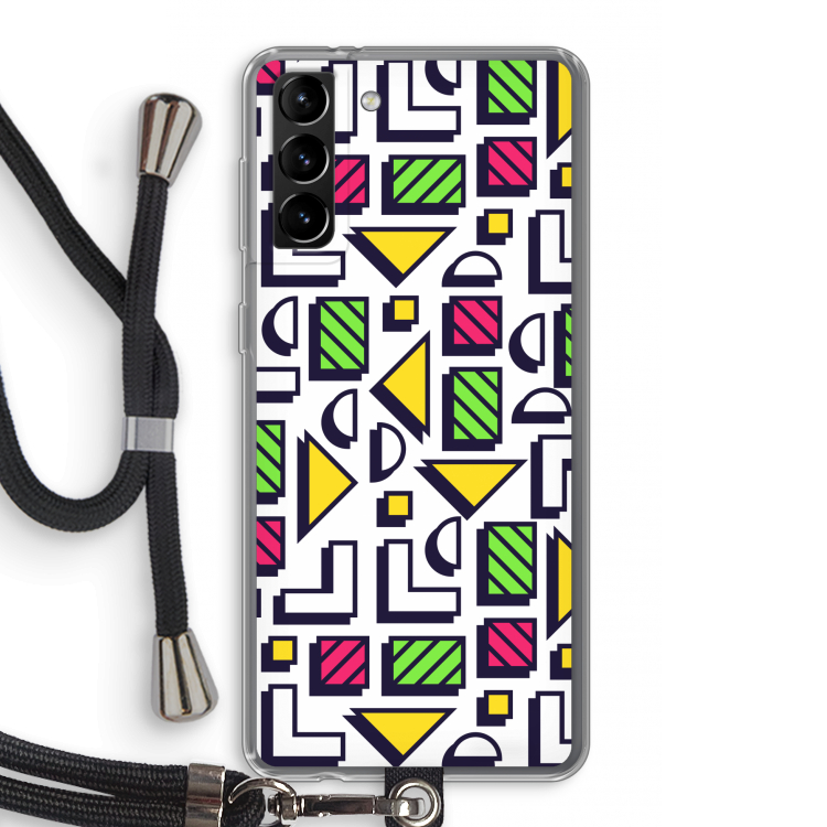 8-bit N°4: Samsung Galaxy S21 Plus Transparant Hoesje met koord
