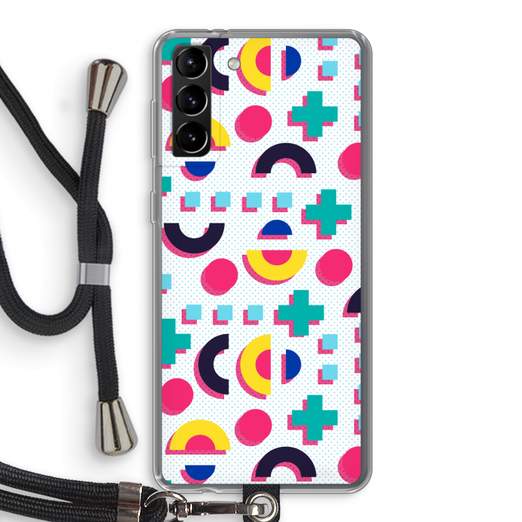 8-bit N°2: Samsung Galaxy S21 Plus Transparant Hoesje met koord