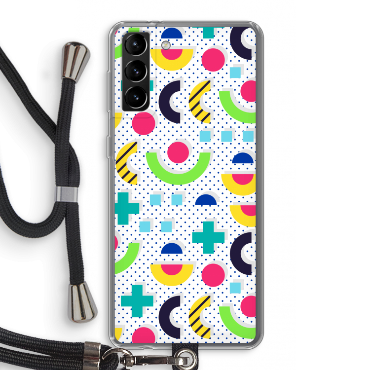8-bit N°1: Samsung Galaxy S21 Plus Transparant Hoesje met koord