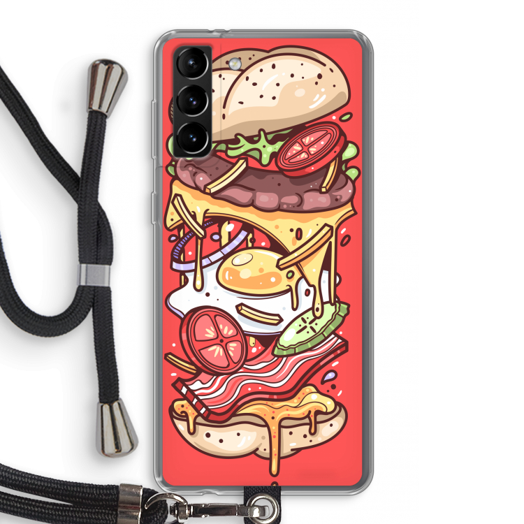 Diet Coke Please: Samsung Galaxy S21 Plus Transparant Hoesje met koord