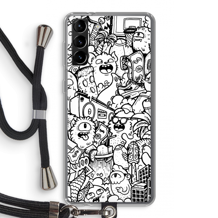 Vexx City #2: Samsung Galaxy S21 Plus Transparant Hoesje met koord