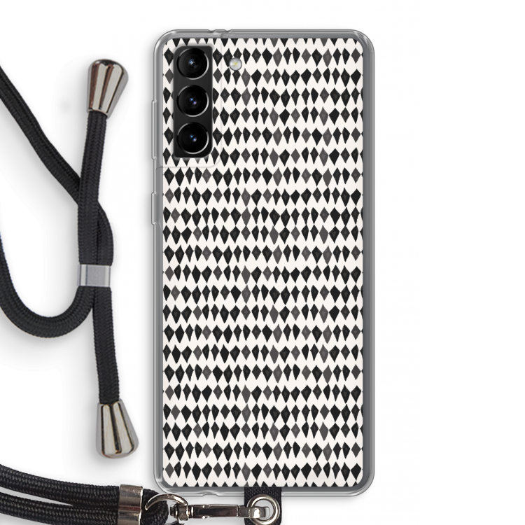 Crazy shapes: Samsung Galaxy S21 Plus Transparant Hoesje met koord