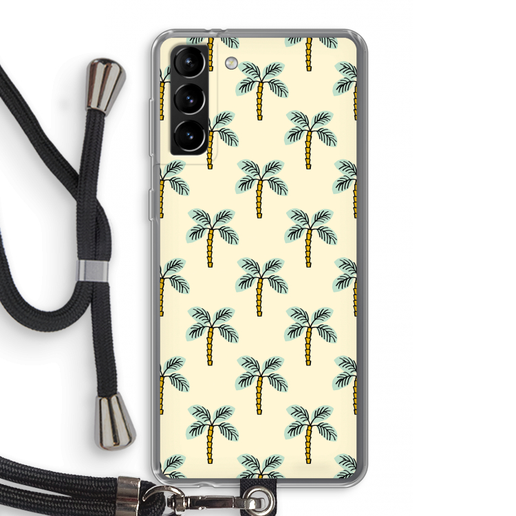 Paradise: Samsung Galaxy S21 Plus Transparant Hoesje met koord