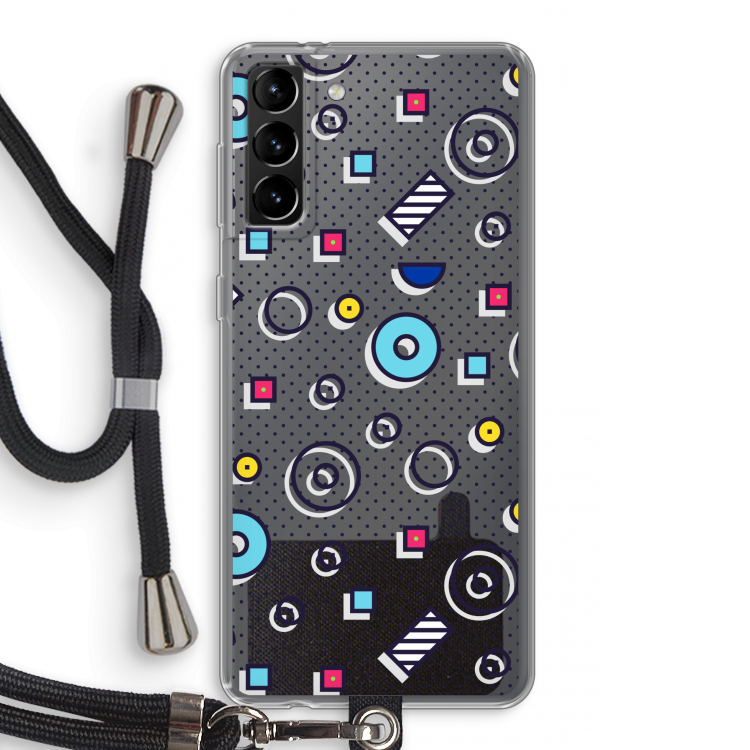 8-bit N°9: Samsung Galaxy S21 Plus Transparant Hoesje met koord