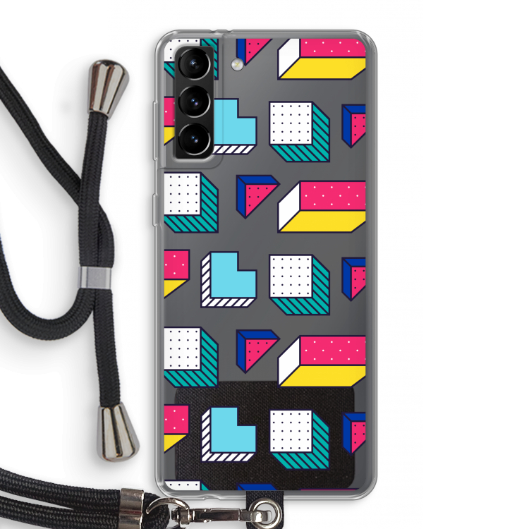 8-bit N°7: Samsung Galaxy S21 Plus Transparant Hoesje met koord
