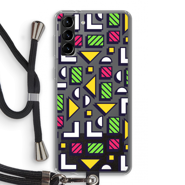 8-bit N°4: Samsung Galaxy S21 Plus Transparant Hoesje met koord