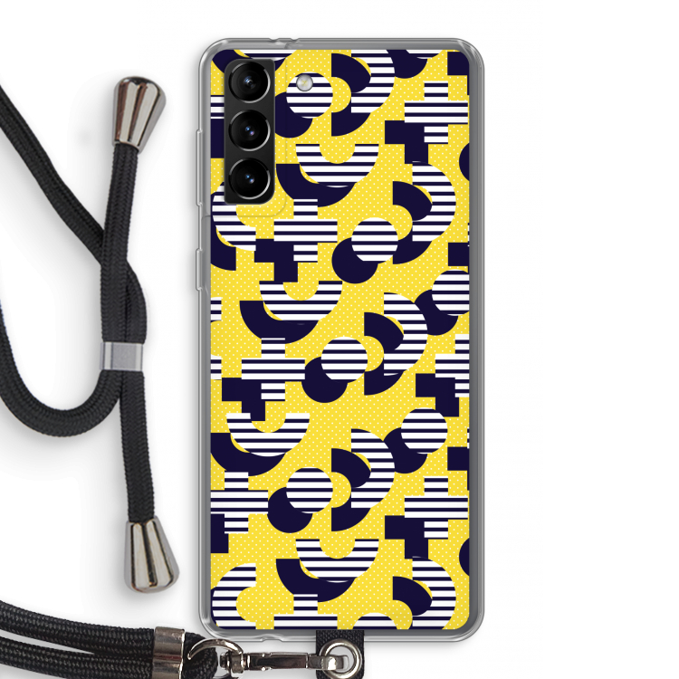 8-bit N°3: Samsung Galaxy S21 Plus Transparant Hoesje met koord