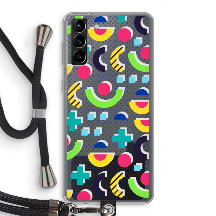 8-bit N°1: Samsung Galaxy S21 Plus Transparant Hoesje met koord