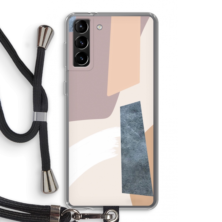 Luca: Samsung Galaxy S21 Plus Transparant Hoesje met koord