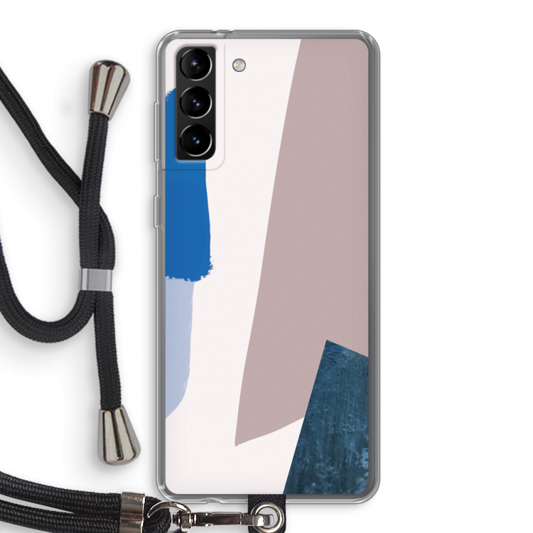 Lapis: Samsung Galaxy S21 Plus Transparant Hoesje met koord