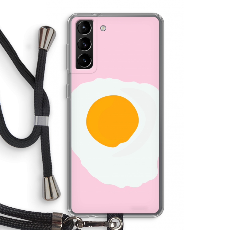 Sunny side up: Samsung Galaxy S21 Plus Transparant Hoesje met koord