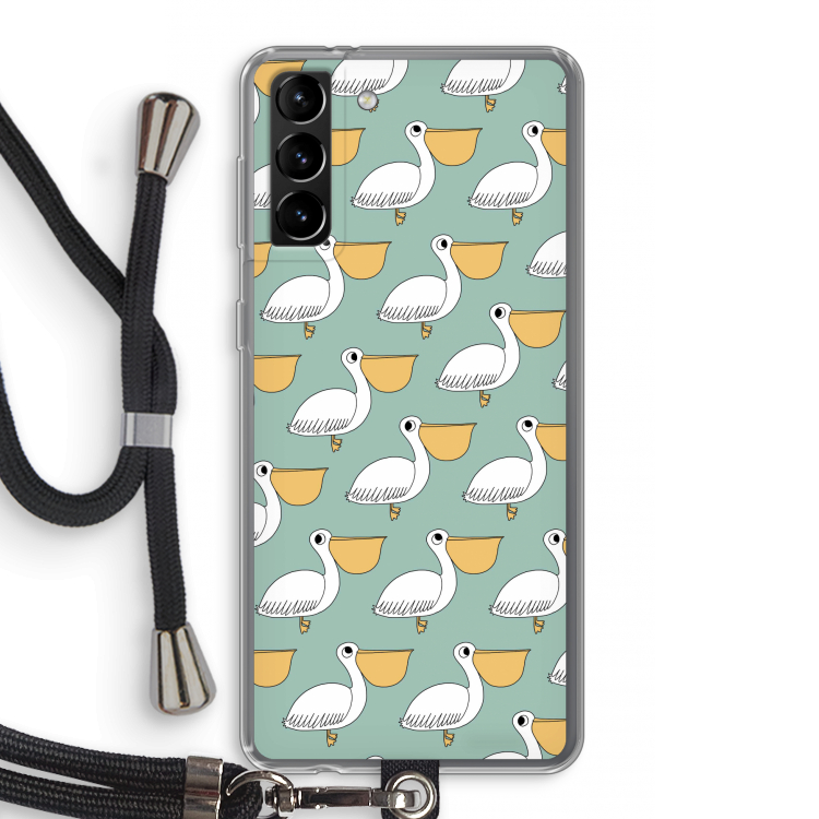 Pelican: Samsung Galaxy S21 Plus Transparant Hoesje met koord