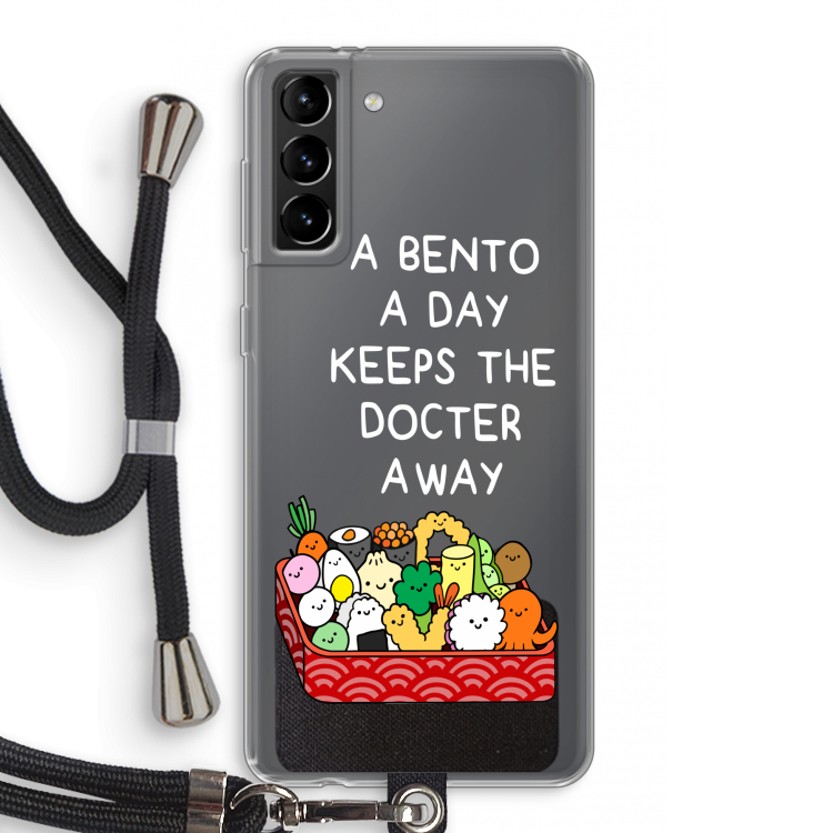 Bento a day: Samsung Galaxy S21 Plus Transparant Hoesje met koord
