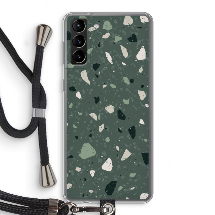 Terrazzo N°19: Samsung Galaxy S21 Plus Transparant Hoesje met koord