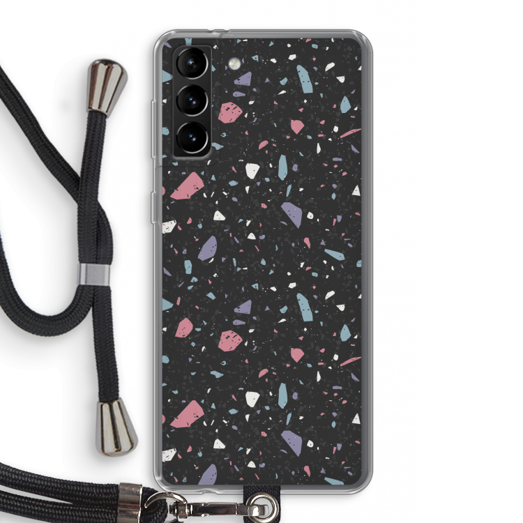 Terrazzo N°16: Samsung Galaxy S21 Plus Transparant Hoesje met koord