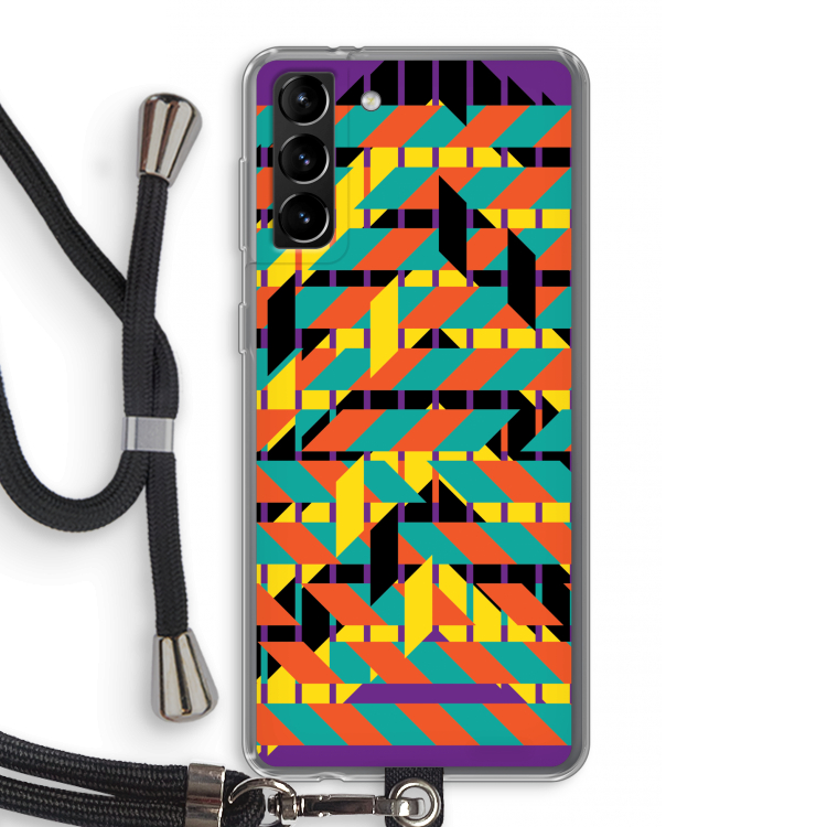Skew Bee 2: Samsung Galaxy S21 Plus Transparant Hoesje met koord