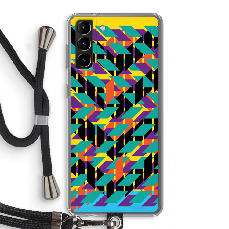 Skew Bee 1: Samsung Galaxy S21 Plus Transparant Hoesje met koord
