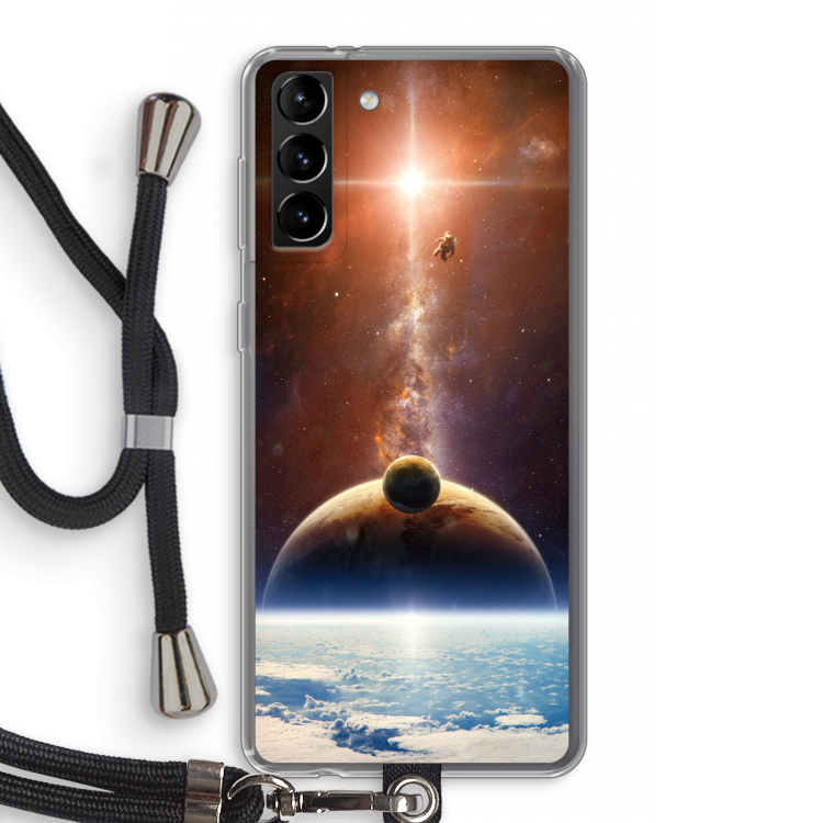 Omicron 2019: Samsung Galaxy S21 Plus Transparant Hoesje met koord
