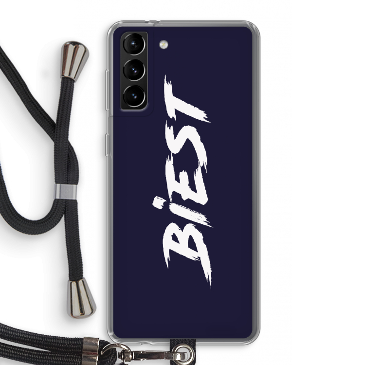Biest: Samsung Galaxy S21 Plus Transparant Hoesje met koord