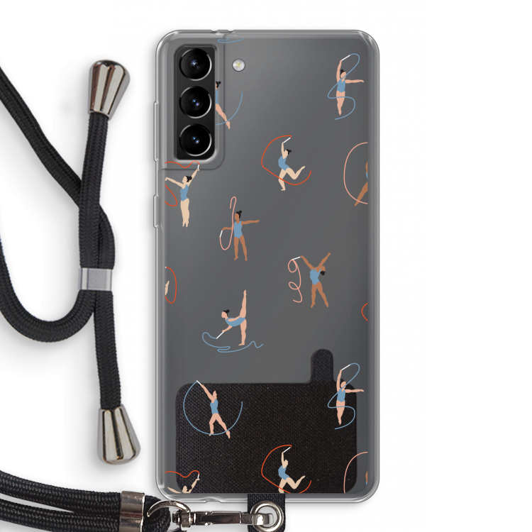 Dancing #3: Samsung Galaxy S21 Plus Transparant Hoesje met koord