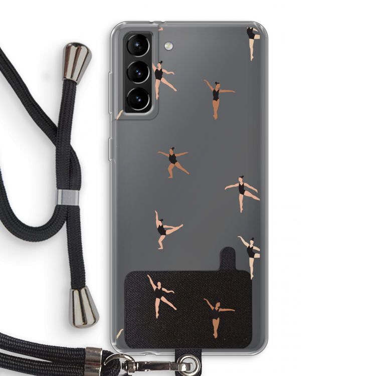 Dancing #1: Samsung Galaxy S21 Plus Transparant Hoesje met koord