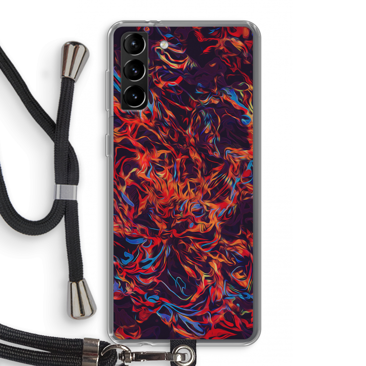 Lucifer: Samsung Galaxy S21 Plus Transparant Hoesje met koord