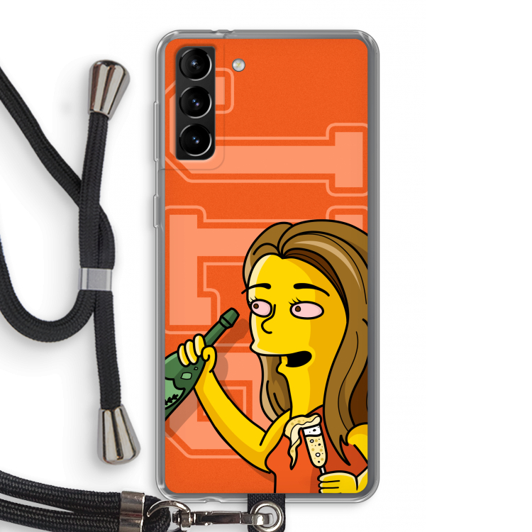 Jamie Lee Simpson: Samsung Galaxy S21 Plus Transparant Hoesje met koord