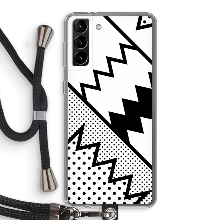 Pop Art #5: Samsung Galaxy S21 Plus Transparant Hoesje met koord