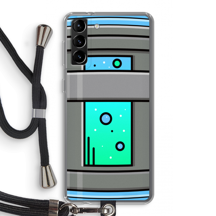 Chug Bottle: Samsung Galaxy S21 Plus Transparant Hoesje met koord