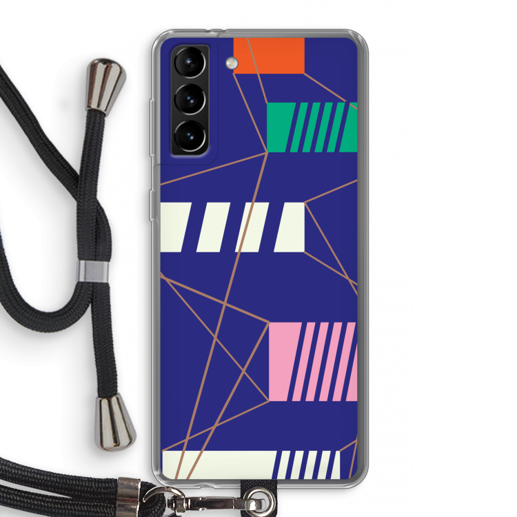 Gestalte 5: Samsung Galaxy S21 Plus Transparant Hoesje met koord
