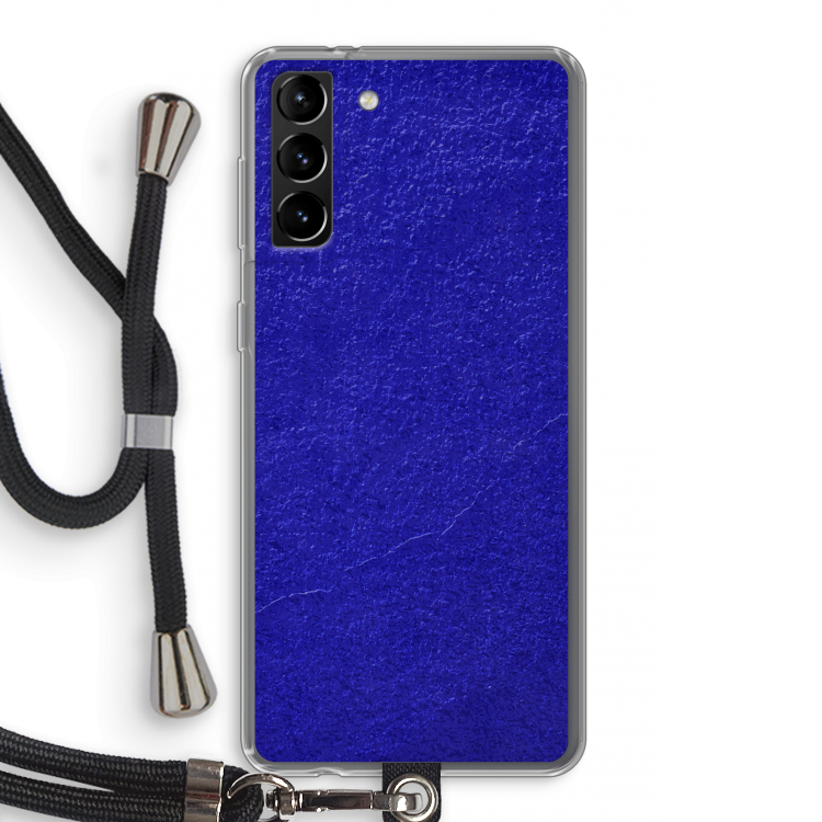 Majorelle Blue: Samsung Galaxy S21 Plus Transparant Hoesje met koord