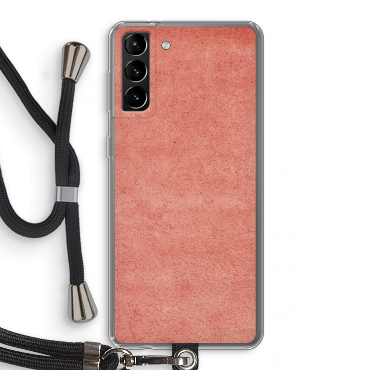 Marrakech Walls: Samsung Galaxy S21 Plus Transparant Hoesje met koord
