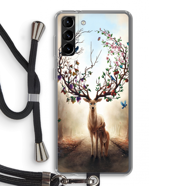 Seasons Change: Samsung Galaxy S21 Plus Transparant Hoesje met koord