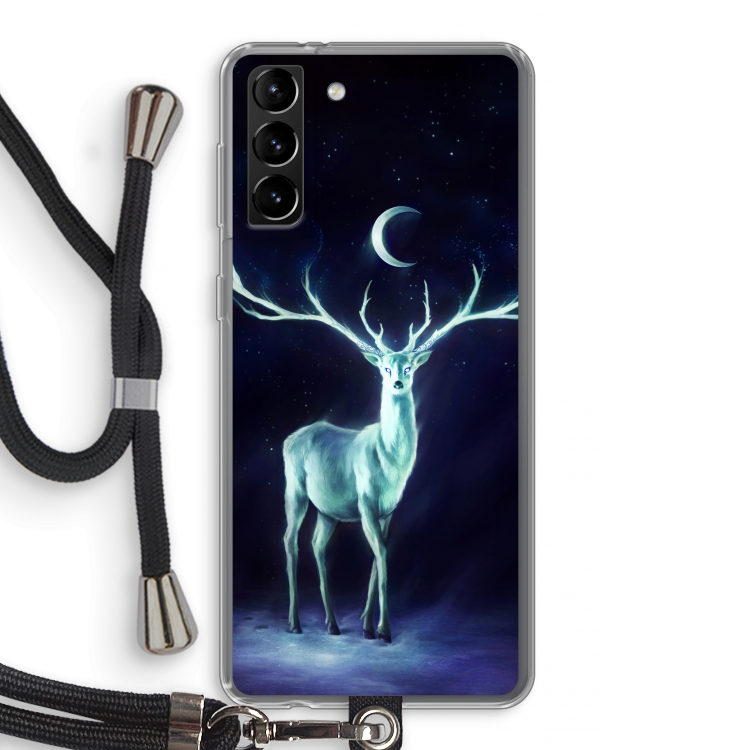 Nightbringer: Samsung Galaxy S21 Plus Transparant Hoesje met koord