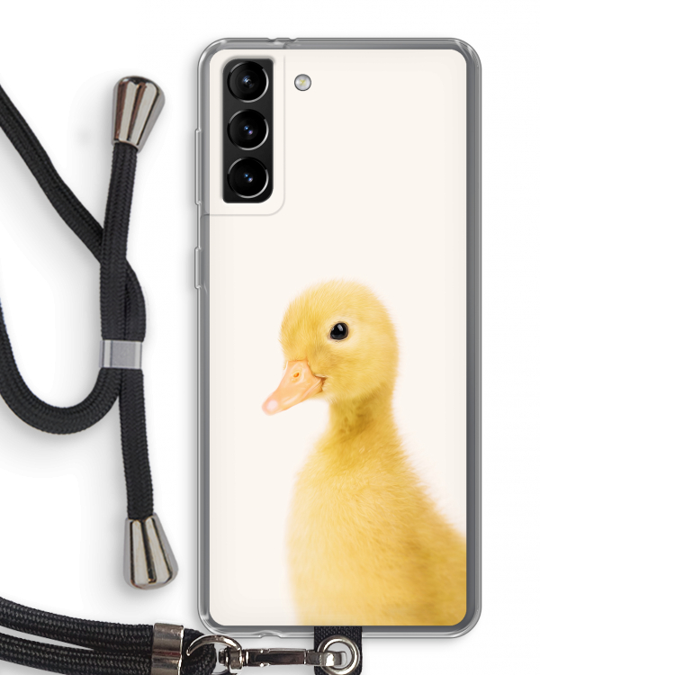 Duke: Samsung Galaxy S21 Plus Transparant Hoesje met koord