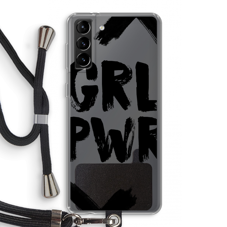 Girl Power #2: Samsung Galaxy S21 Plus Transparant Hoesje met koord
