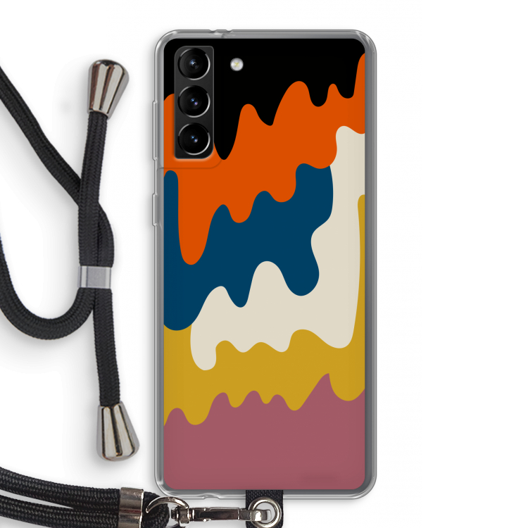 Baar A: Samsung Galaxy S21 Plus Transparant Hoesje met koord