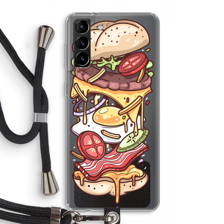 Diet Coke Please: Samsung Galaxy S21 Plus Transparant Hoesje met koord