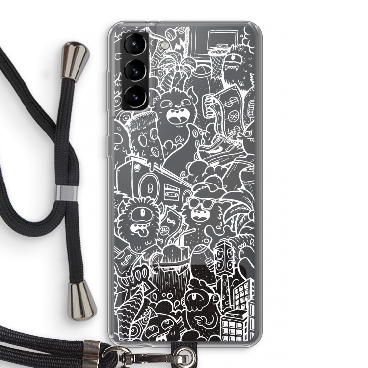 Vexx City #2: Samsung Galaxy S21 Plus Transparant Hoesje met koord