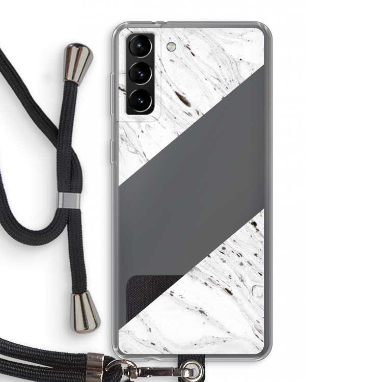 Biggest stripe: Samsung Galaxy S21 Plus Transparant Hoesje met koord